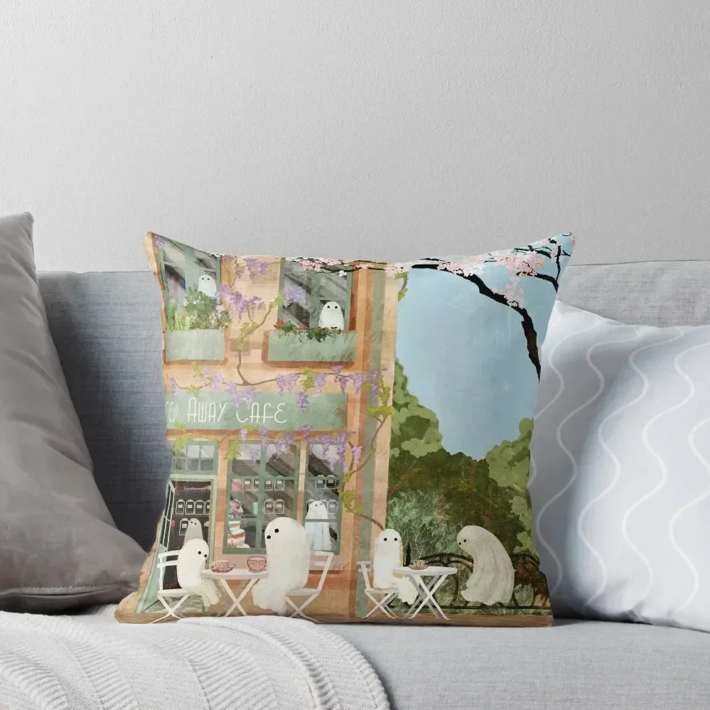 

Ghost cafe Throw Pillow Pillowcase Cushion luxury decor Plaid Sofa Sitting Cushion pillow