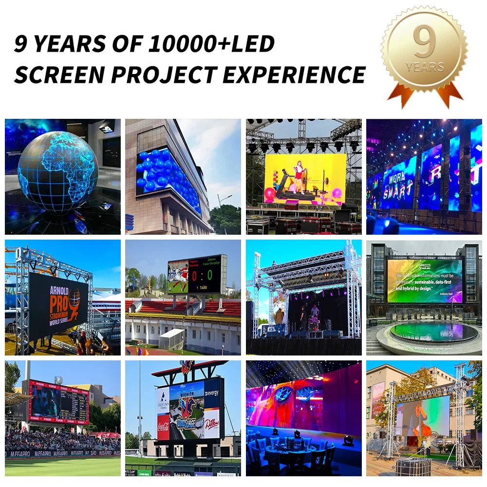 P2.5 P3 P4 P5 P6 P8 P10 Outdoor Waterproof LED Display Full Color 3300X740 Double Sided LED Sign