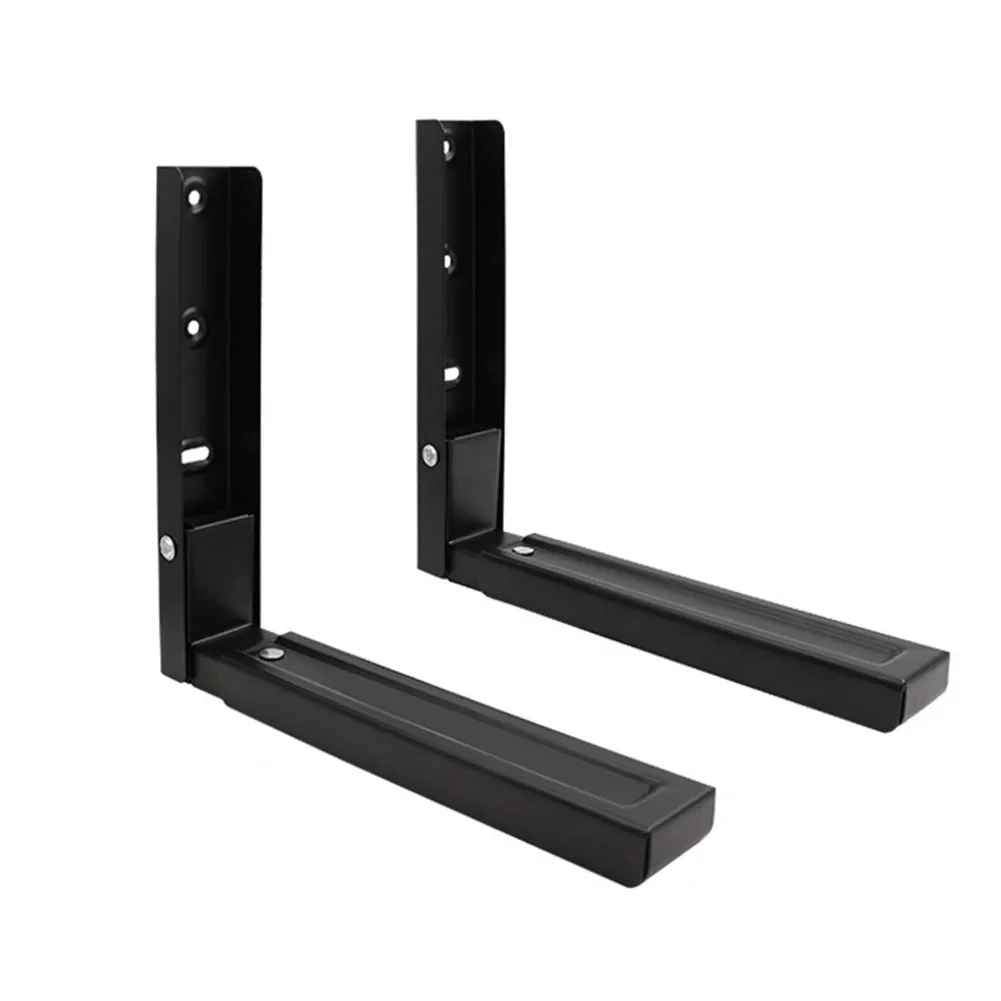 

Microwave Parts WallMounting Bracket 2 Pcs Adjustable Length Microwave Brackets Space Saver Steel Shelf Extendable
