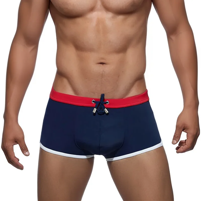 Herren-Badehose, Herren-Schwimmshorts, Strand, sexy Push-Up-Badeanzug, Badeanzug, Boxer-Shorts, UXH Desmiit Bademode, Zwembroek, Slip – Detail 3