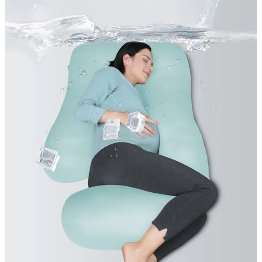 

Pregnancy Pillows for Sleepg U Shaped Full Body Maternity Pillow with Removable Support for Back, Legs, Belly, Hips