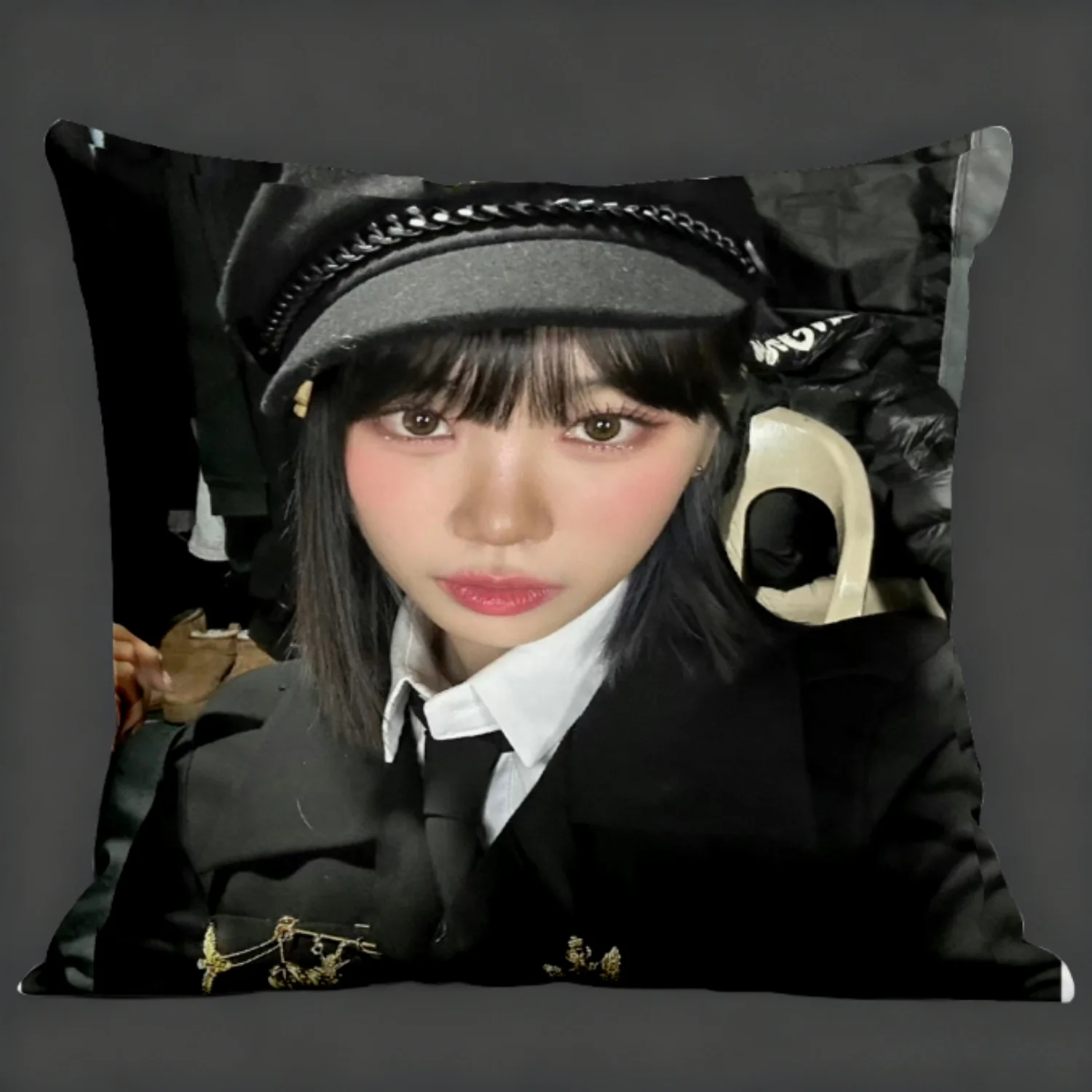 Chaewon Idol Pillow Set High Quality Material Fan Gift Essential Suitable For Bedroom Car Cafe Room Soft Living Room Sofa Decor