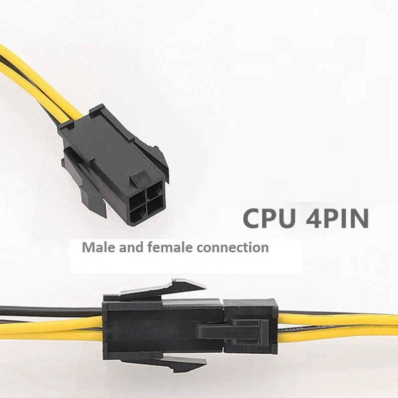 Motherboard CPU 4-Pin To Hard Drive Cable CPU 4PIN To SATA Hard Drive Power Supply Cable 12V To SATA Hard Drive Cable, Durable