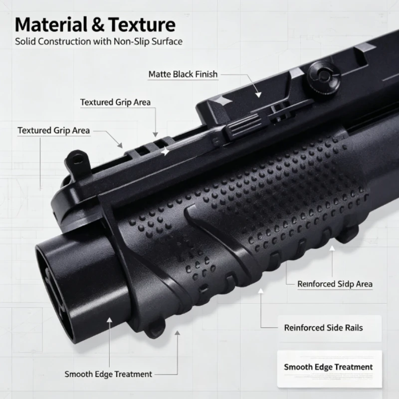 Outdoor Hobby Game Shooting Attachment Dual Compatibility Foam & Gel Pellets Pull Loading Upgrade Accessory for Model Mod