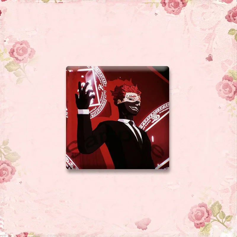 شخصية كرتونية شارات مربعة أستا نويل سيلفا يامي سوكيهيرو بروش مجوهرات مخصصة اكسسوارات قبعة حقيبة التلبيب دبابيس اللعب الهدايا