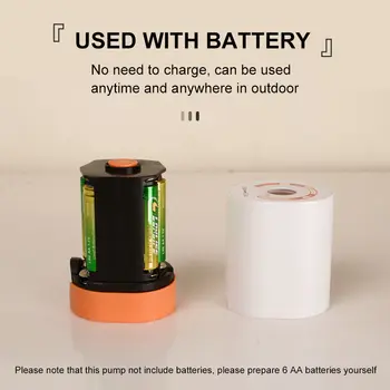 二合一迷你乾電池氣泵無線空氣壓縮機露營充氣放氣泵,適用於室內/室外充氣設備 10 最佳銷售 充氣床墊泵 - №9