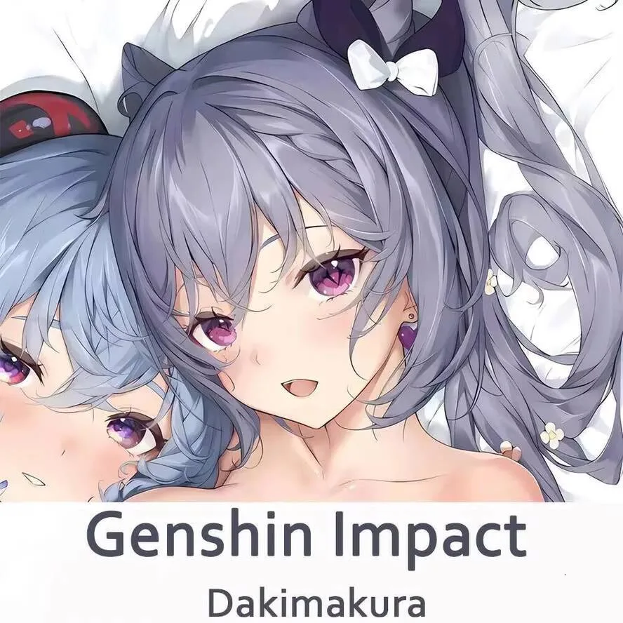 

Ganyu Body Pillow Case Cover Keqing Impact Genshin Dakimakura 2WAY Hing Anime Otaku Cushion Xmas Gifts