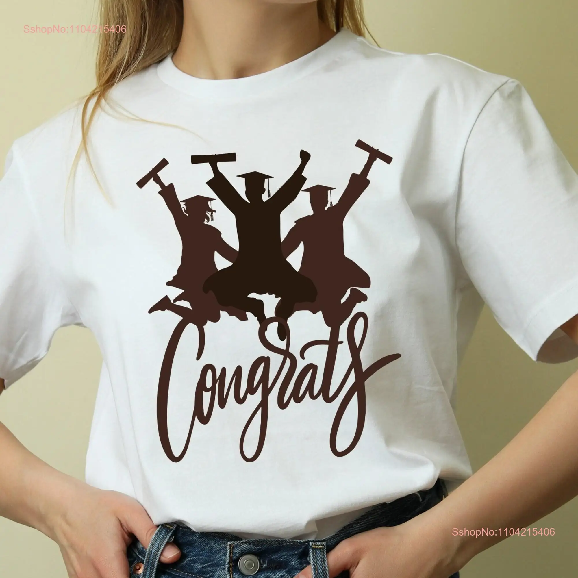 Graduation shirt for girl T Congrats Grad Student GifT boy festive design with souvenir long or short sleeves