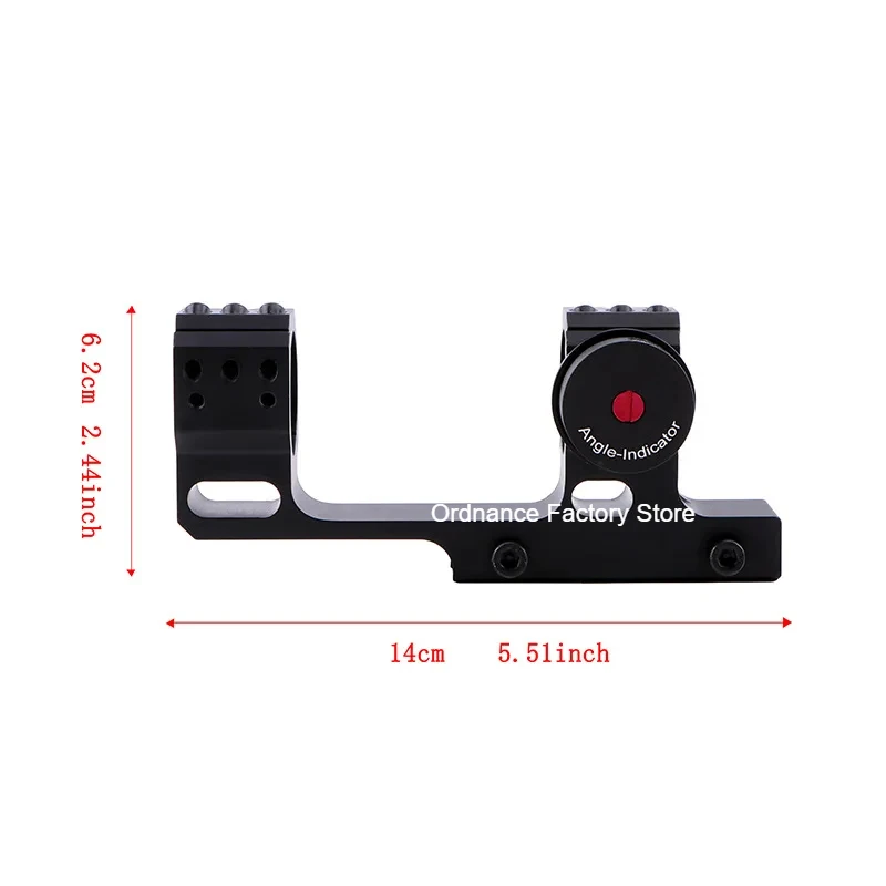 Tactical Hunting Riflescope Mounts With Angle Indicator Bubble Level 25.4mm/30mm Scope Aluminium Alloy Mount Rings