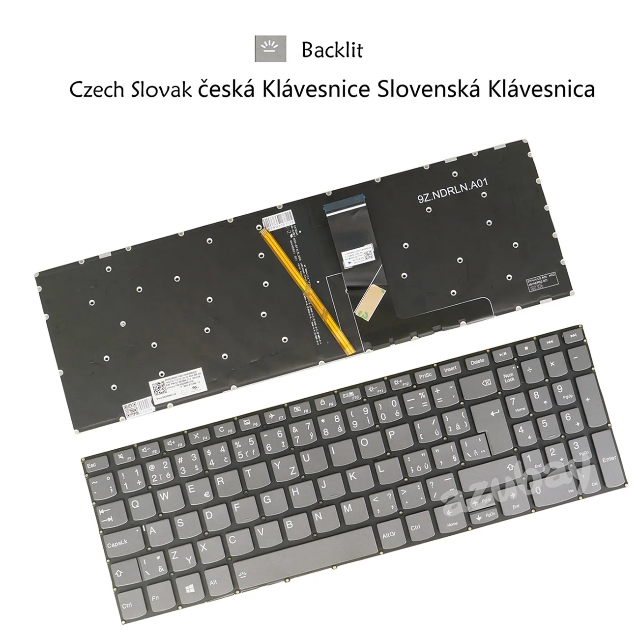 Backlit Keyboard For Lenovo IdeaPad 330S-15ISK V330-15isk v330-15ikb v130-15igm v130-15ikb S340-15IWL S340-15API Czech Slovak