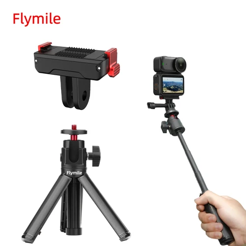 Trípode extensible para cámara Flymile para DJI OSMO NANO, palo de Selfie portátil, mango, trípode para cámara web de escritorio con tornillo de 1/4""