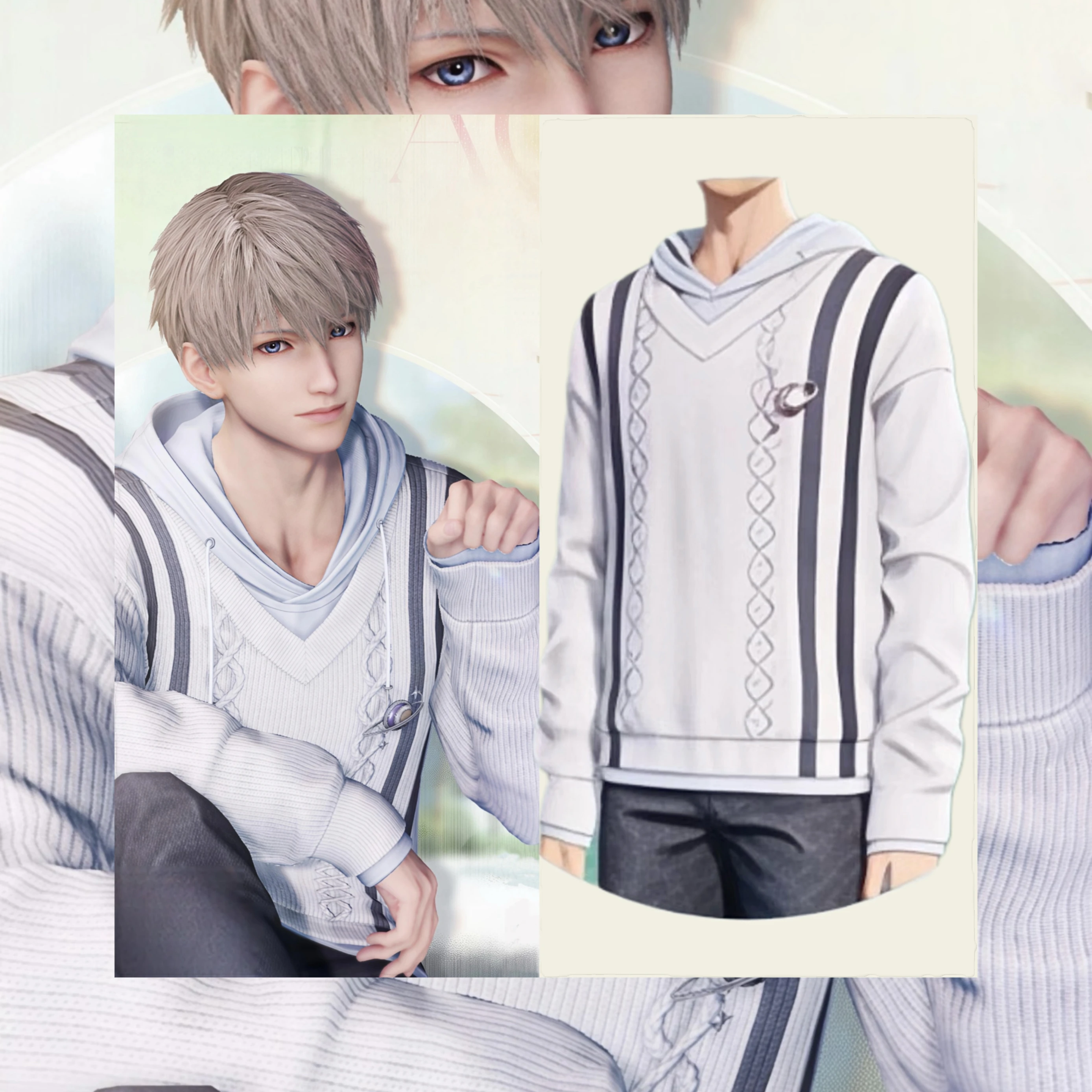 Игра Love and Deepspace Xavier аниме игра косплей унисекс толстовка с капюшоном с длинными рукавами топы мужские и женские свитера