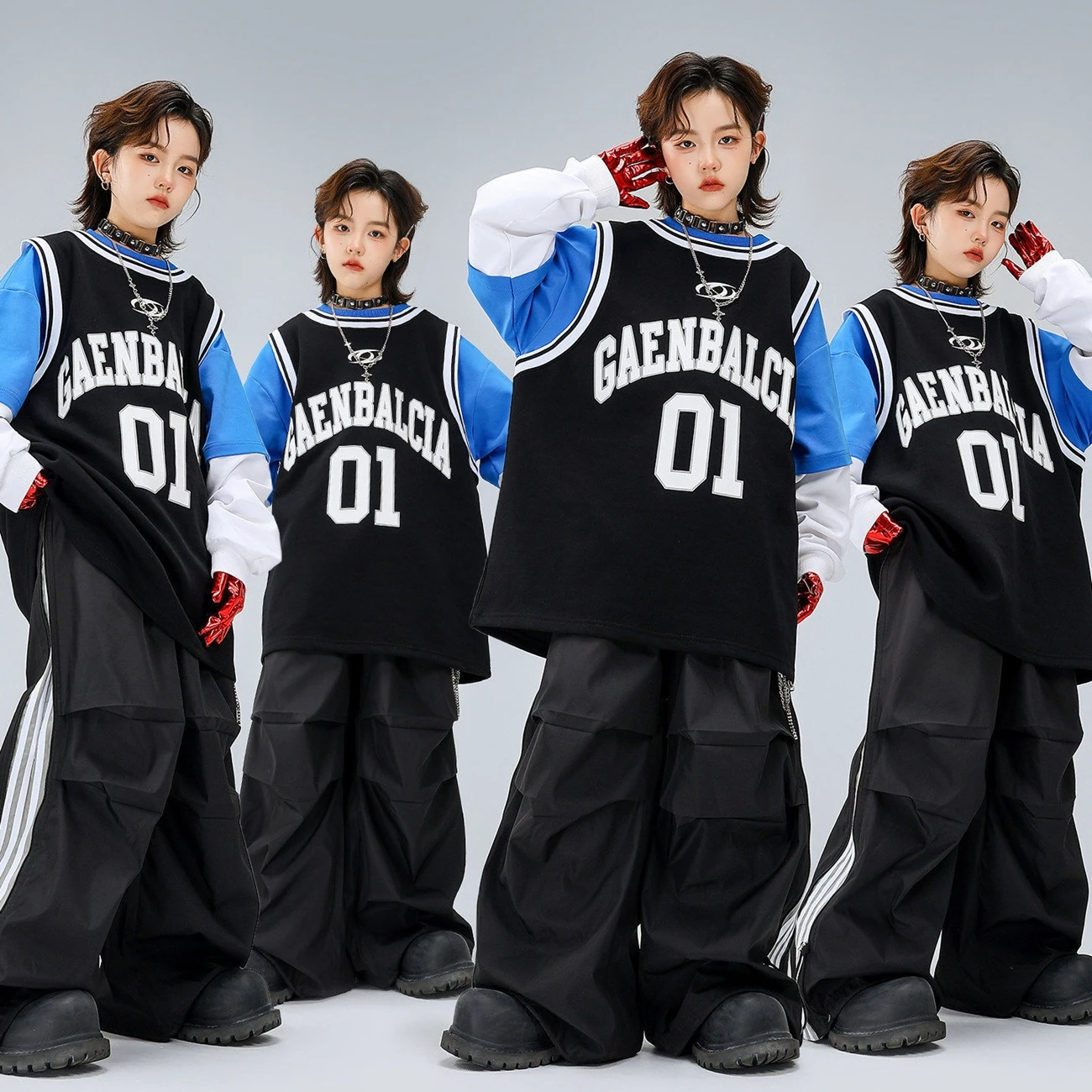 

Одежда в стиле хип-хоп для мальчиков, детская толстовка, брюки-карго для уличных танцев, костюмы для девочек в стиле K-pop, джазовые костюмы, комплект одежды, детская уличная одежда для танцев