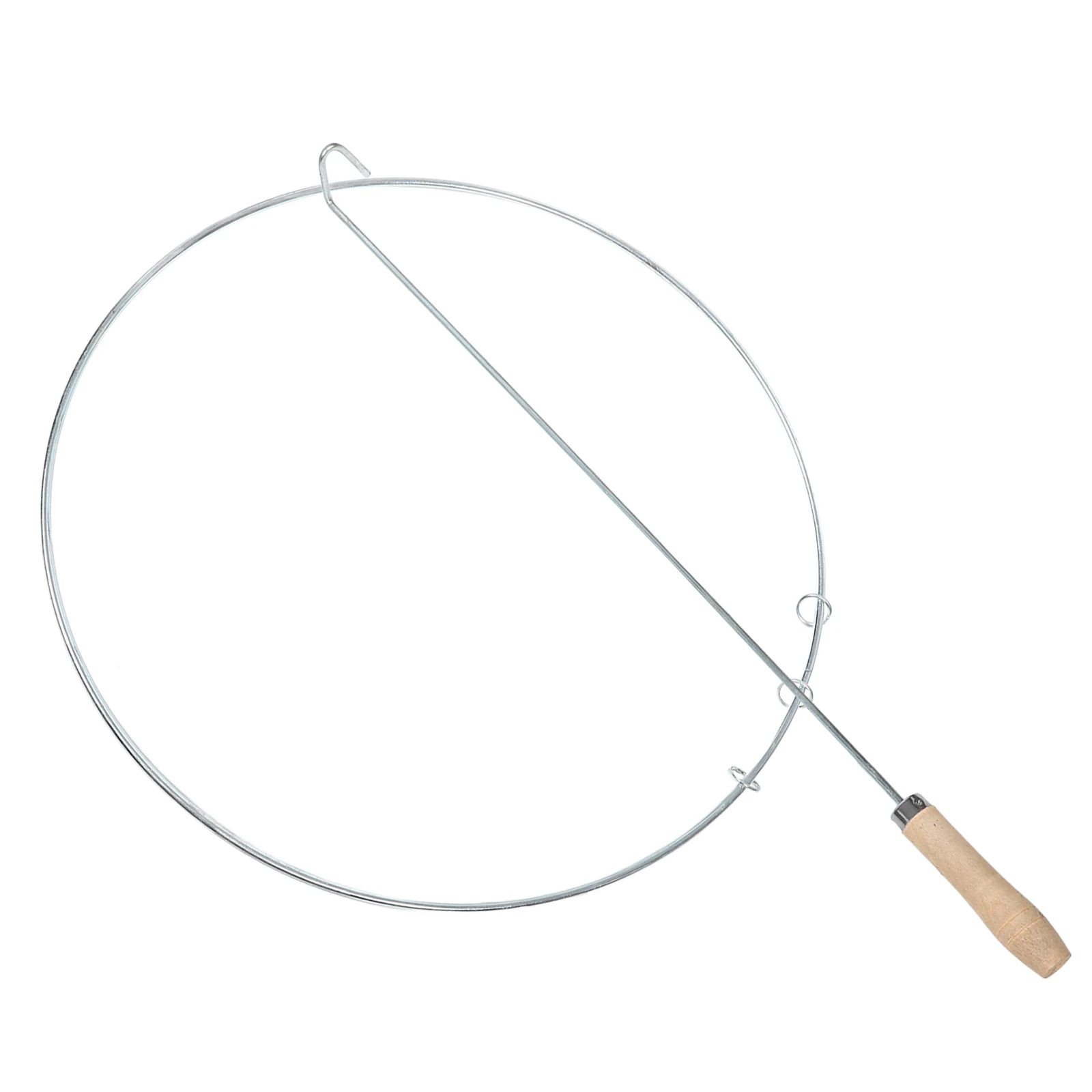 1 Set Chinese Rolling Iron Ring For Teens Hand-Eye Coordination Training Outdoor Game Exercise Hoop Vintage Pushing Ring