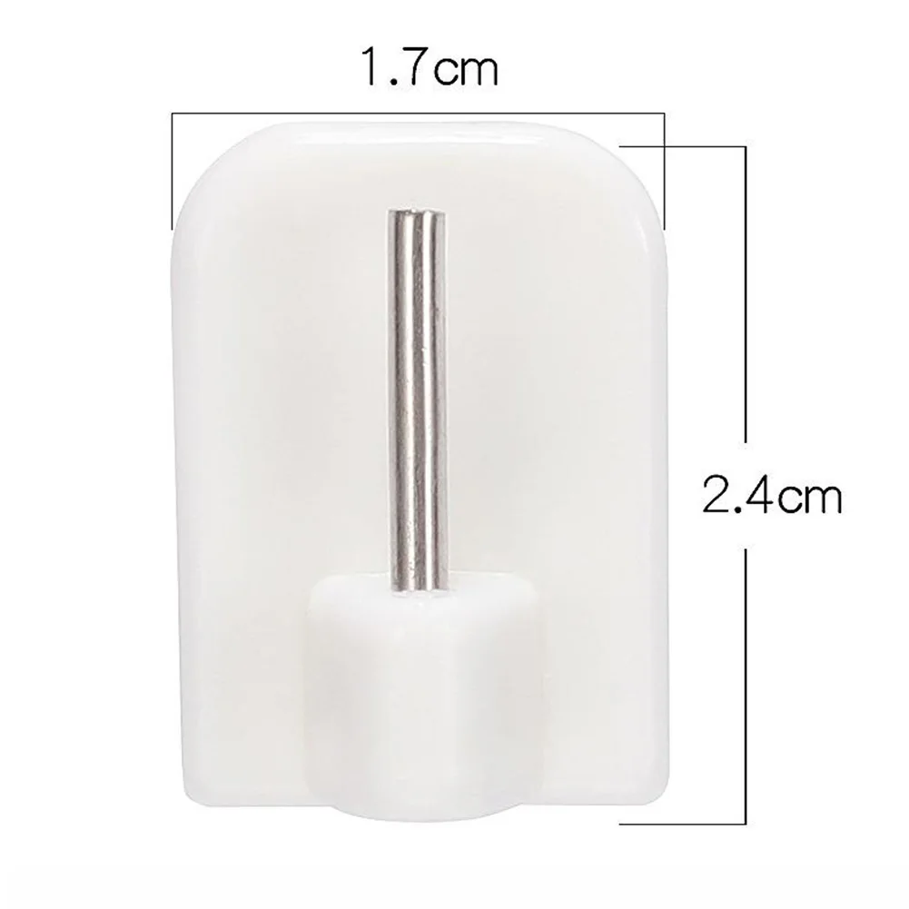 4/8/12Pcs Curtain Hooks Self-adhesive Hooks Curtain Rod Hook Bracket Small Curtain Rod Brackets For Window Bath Door Wall Hanger