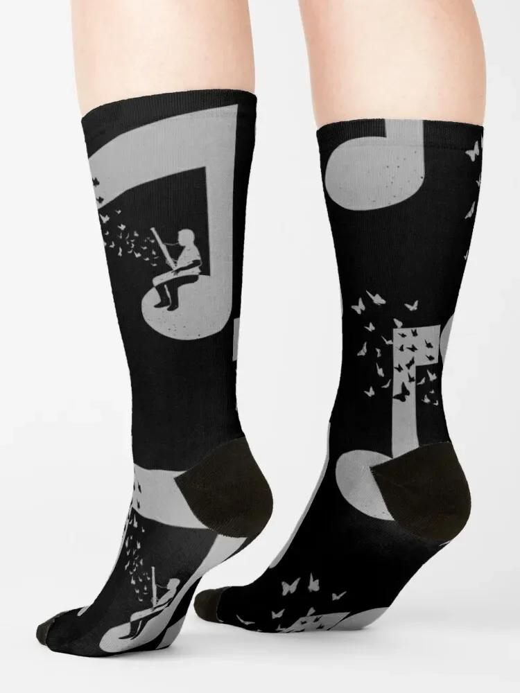 Música de fagote-Anime Golf Socks, adequado para homens e mulheres, Music Theme Design