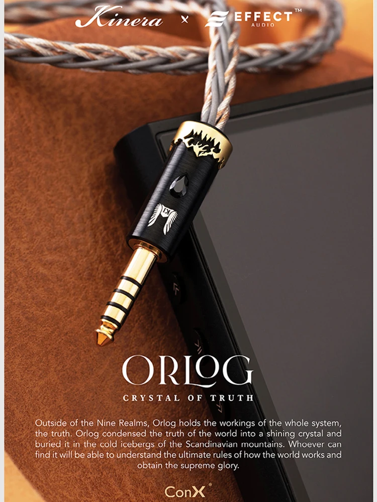 Kinera Crystal of Truth ORLOG Upgrade Earphone Cable UP-OCC 4/8 Core Wire with MMCX/0.78mm 2 plug for Live/Game Music