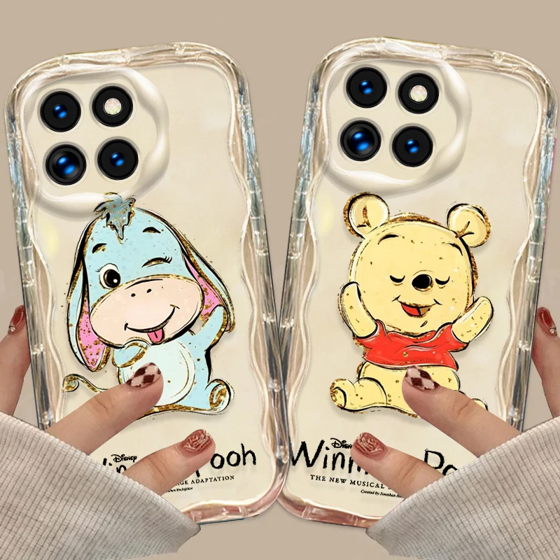 Disney Winnie The Pooh LOVE For Xiaomi Mi 14 12 12T 11 Lite Poco M6 X6 X5 X4 X3 Pro GT NFC 5G Wave Oil Cover Phone Case