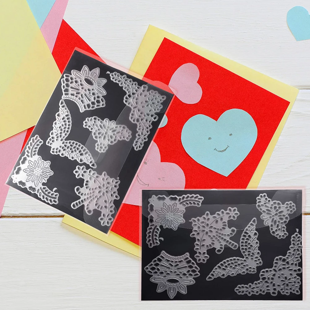 

1 set Pad Rubber Magnetic Sheet Cutting Die Storage Bags Soft Rubber Sheets for Stencils Templates Crafts ganization