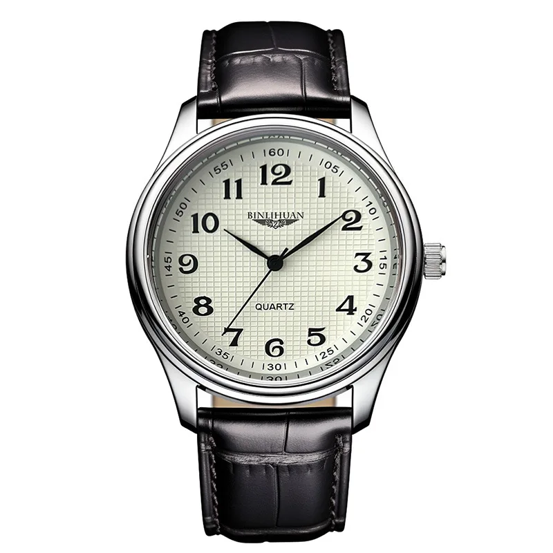 Top Brand Man Wristwatch Luxury Business Waterproof Men Watch For Men Quartz Clock Leather Men's Watches reloj+Box Men's Gift
