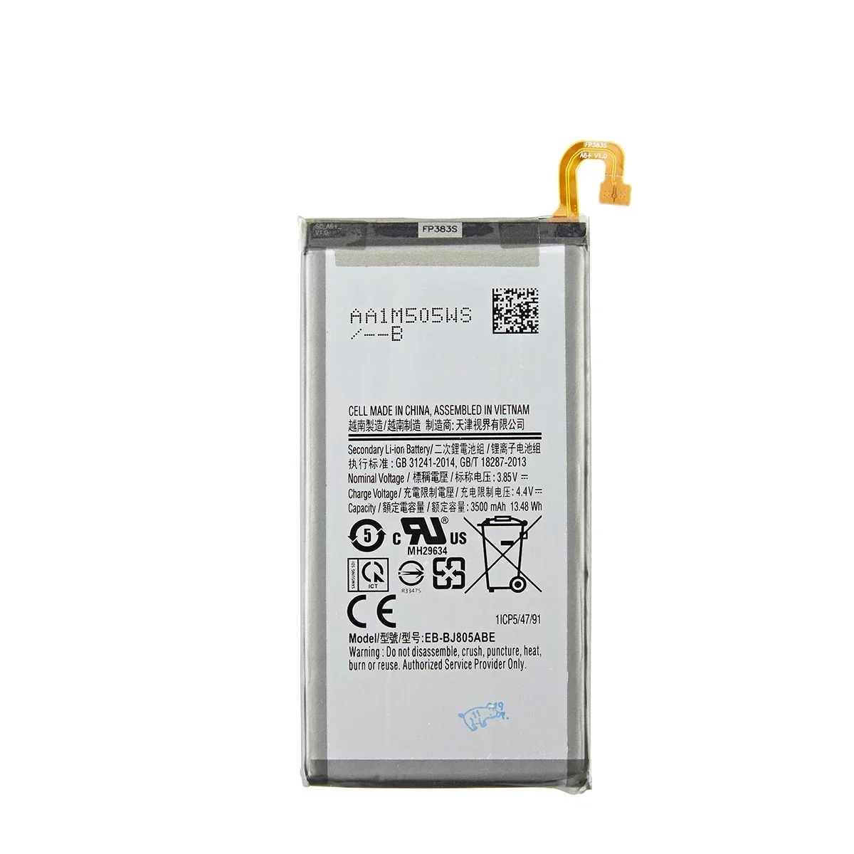 Brand New EB-BJ805ABE 3500mAh Battery for Samsung Galaxy A6 Plus A6+ SM-A605F A605G A6050 A605K A605FN A605GN A6058