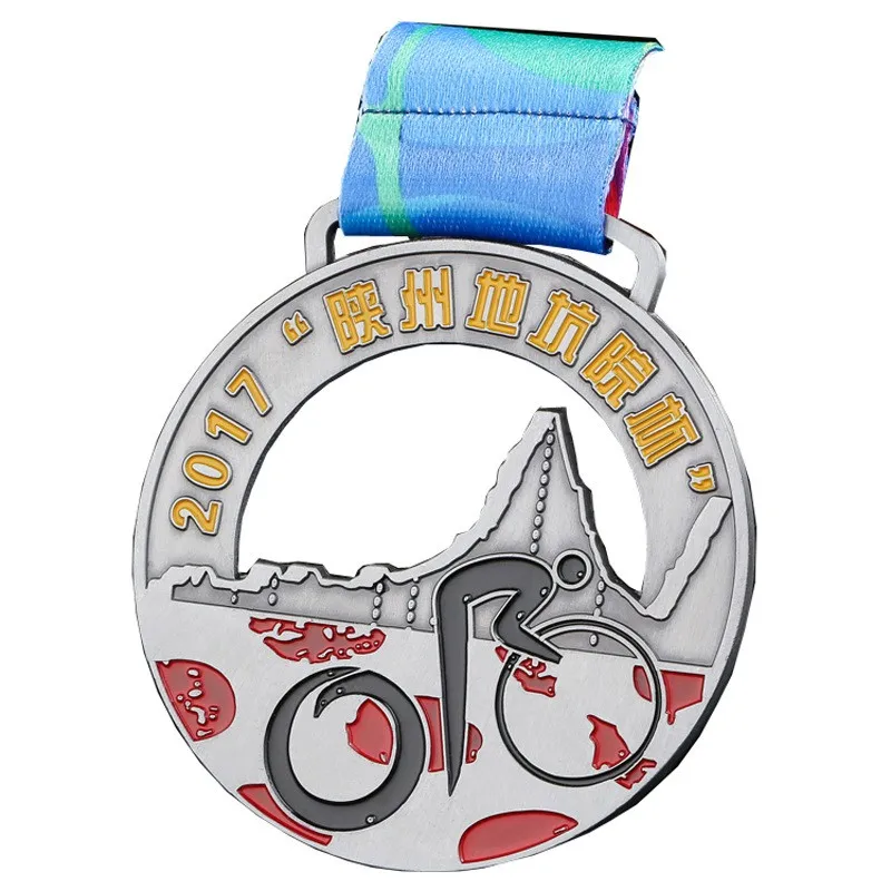 Customized Metal Medal for Cycling, Motorcycle Association, Excellent Individual Paint, Alloy, Customized