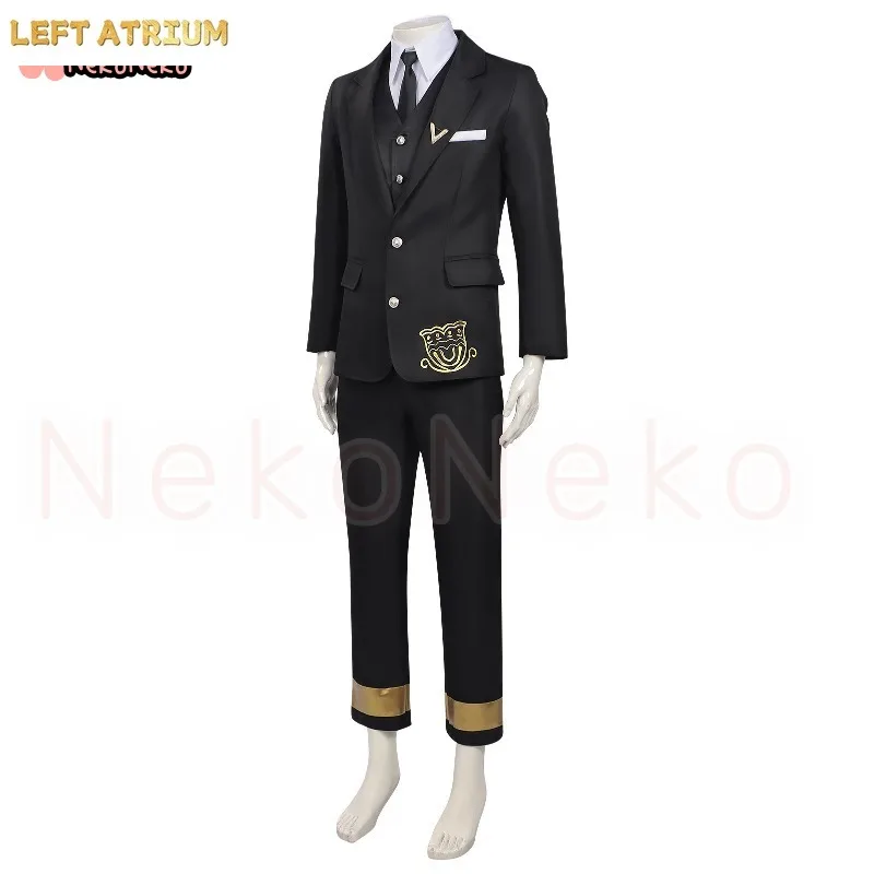 Anime Agents of the Four Seasons: Dance of Spring Itecho Kangetsu Cosplay Costume Wig Black Suits Outfit Halloween Gifts view 3