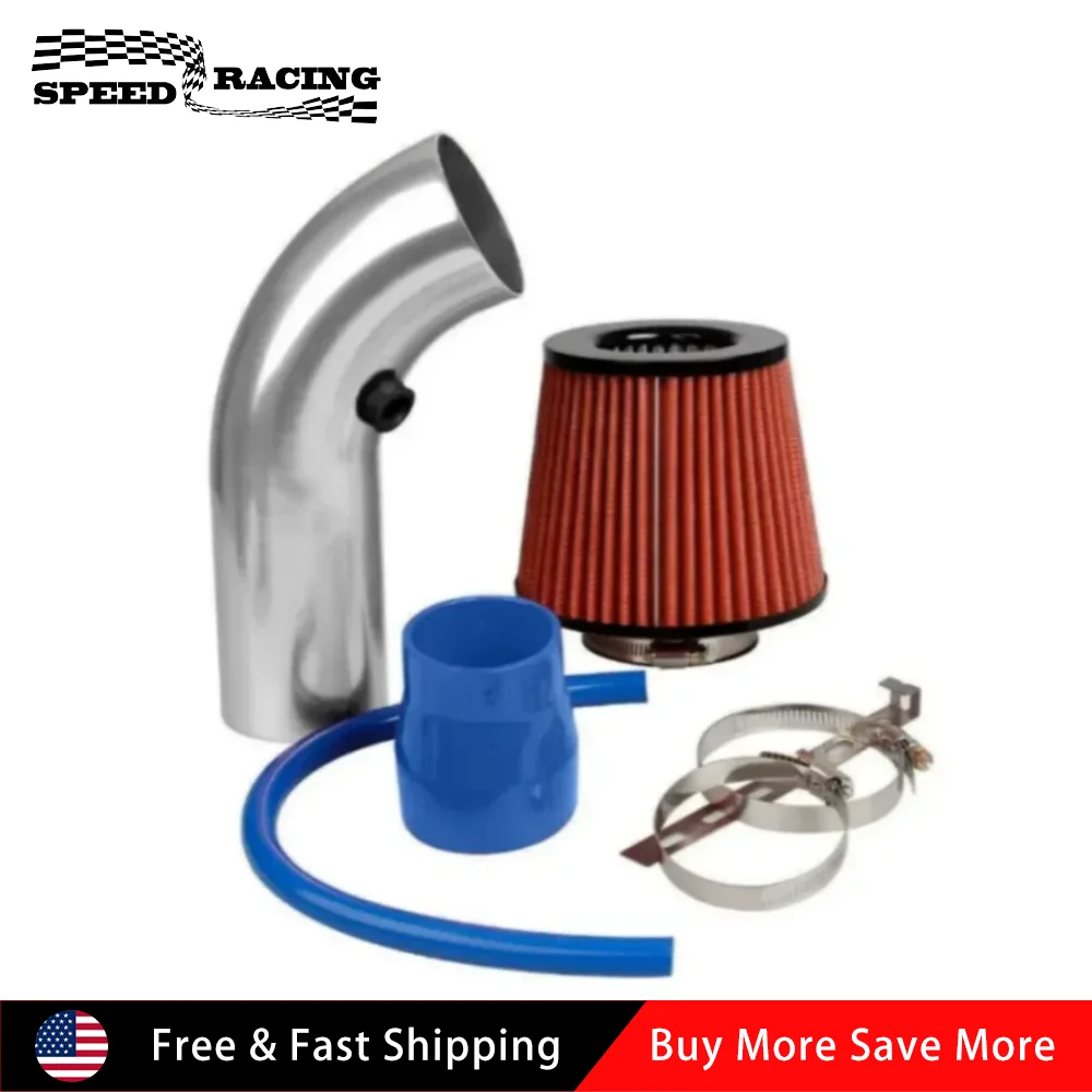 

High Quality 3" Aluminum Alloy Cold Air Intake Filter Induction Kit Pipe Power Flow Hose System 76mm with Air Intake Hose