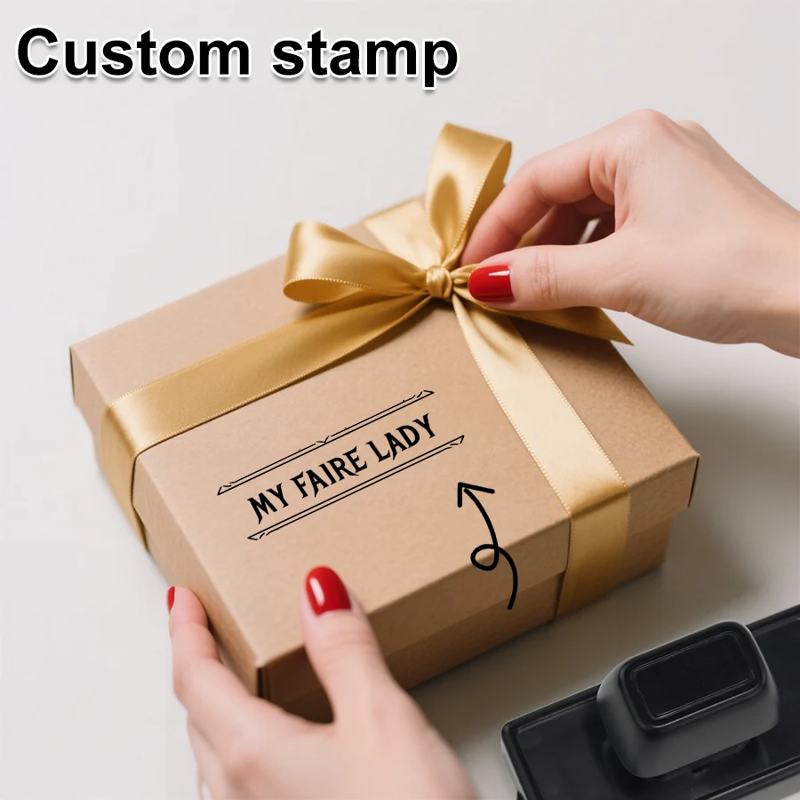 

Professional Custom Self-Inking Stamp for Company Logo,Large Business Seal for Document,Wedding Invitation Envelope,5 Ink Colors