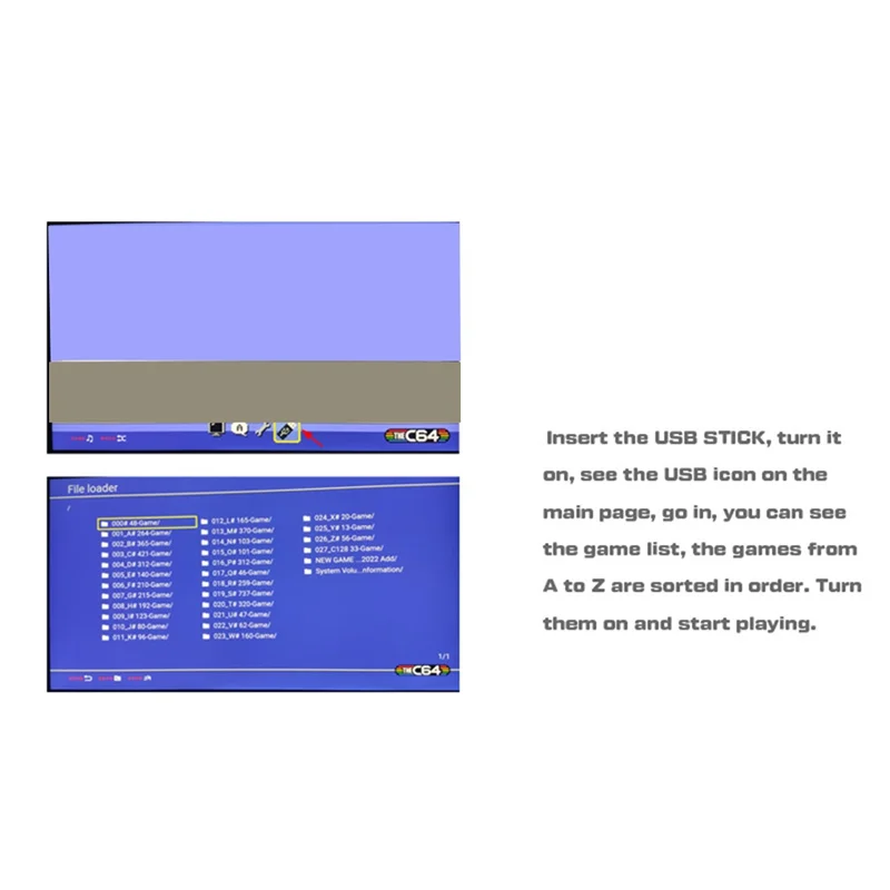 USB Stick for C64 Mini Retro Game Console Plug and Play USB Stick U Disk Game Disk with 5370 Games HOT