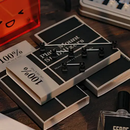 Imagen 2 del producto Estabilizadores de teclado montados en placa de estudio de diseño, estabilizadores POM personalizados DIY lubricados de fábrica para 60% 80% 100 *