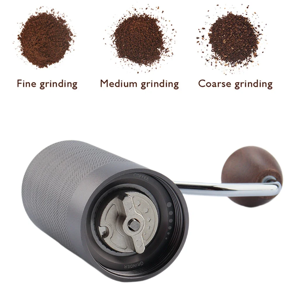 Support Sample Manual Coffee Maker With Grinder Machine Adjustable Setting Steel Burr Coffee Grinder Black China Manufacturer