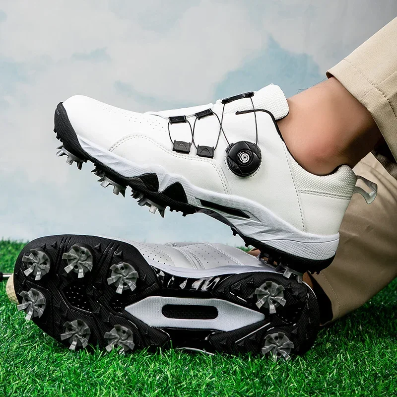 2026 Golf Shoes Professional Spikes Golf Sneakers Outdoor Walking Sneakers Comfortable Athletic Footwears - view 3