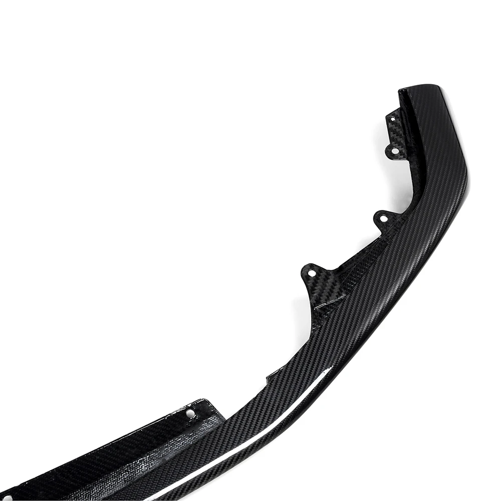 BMW F87 & F87 LCI MP 스타일 2019-2022용 리얼 드라이 카본 파이버 프론트 립 디퓨저 범퍼 (1개)