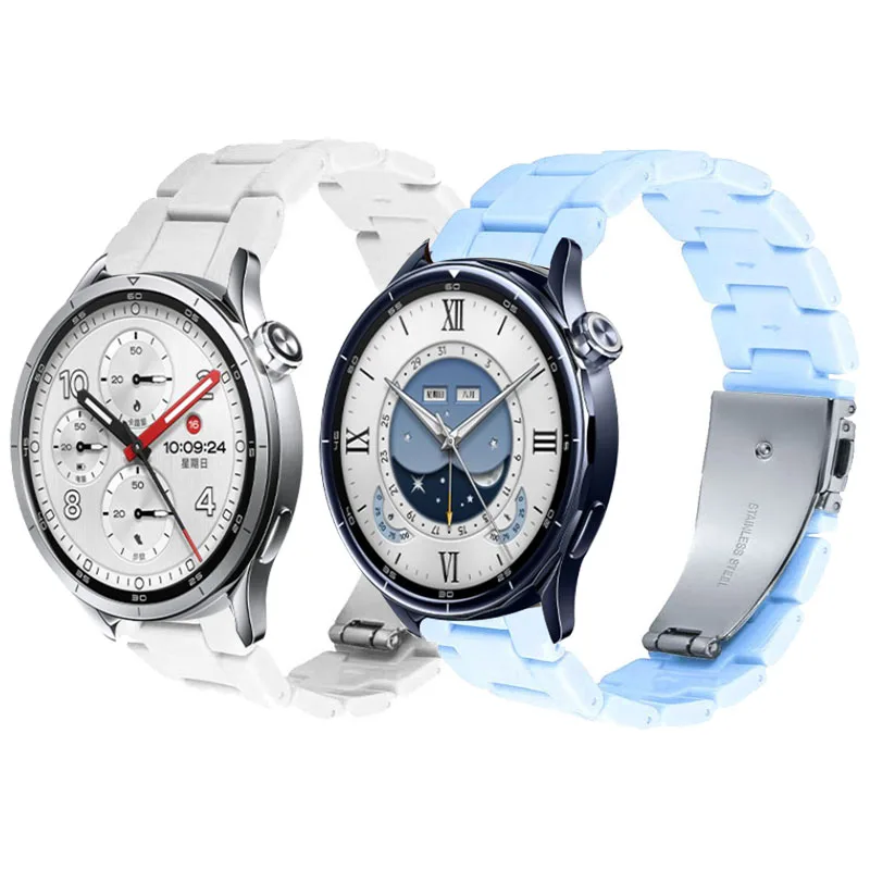 22-mm-Uhrenarmband, einfach anzubringen, für Xiaomi Watch 5, 5S/S4 Sport/2 Pro/S3/S2 46 mm/Mi S1 Active/Watch Color, Kunststoff-Uhrenarmband.