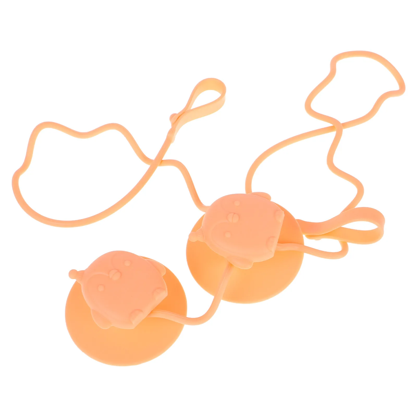 2 Pcs Baby Toy Pacifier Holder Crib Catcher Anti-lost Chains Clips Orange Leash for Boys