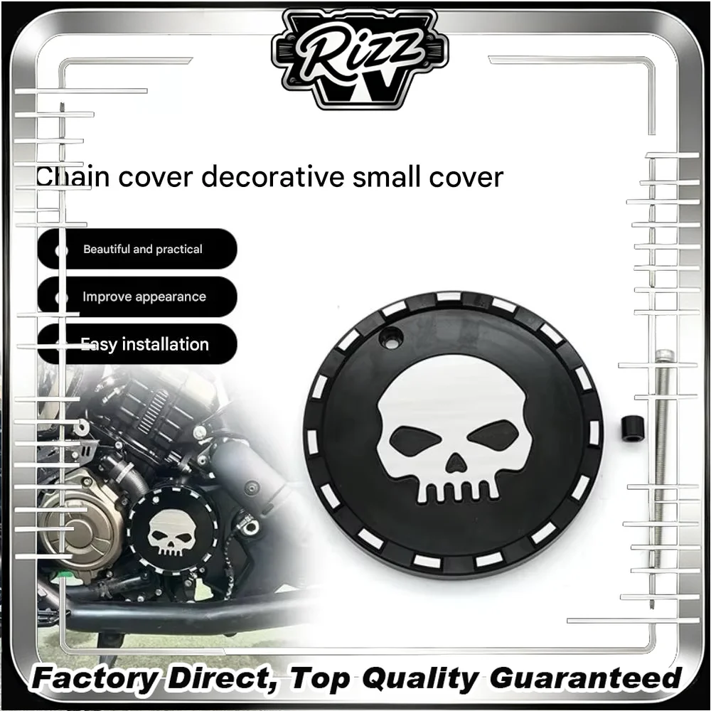 FOR Wear-Resistant Aluminum Front Drive Chain Shield for QJMOTOR SRV600 - Stone Impact Protection All-Year Model Fit