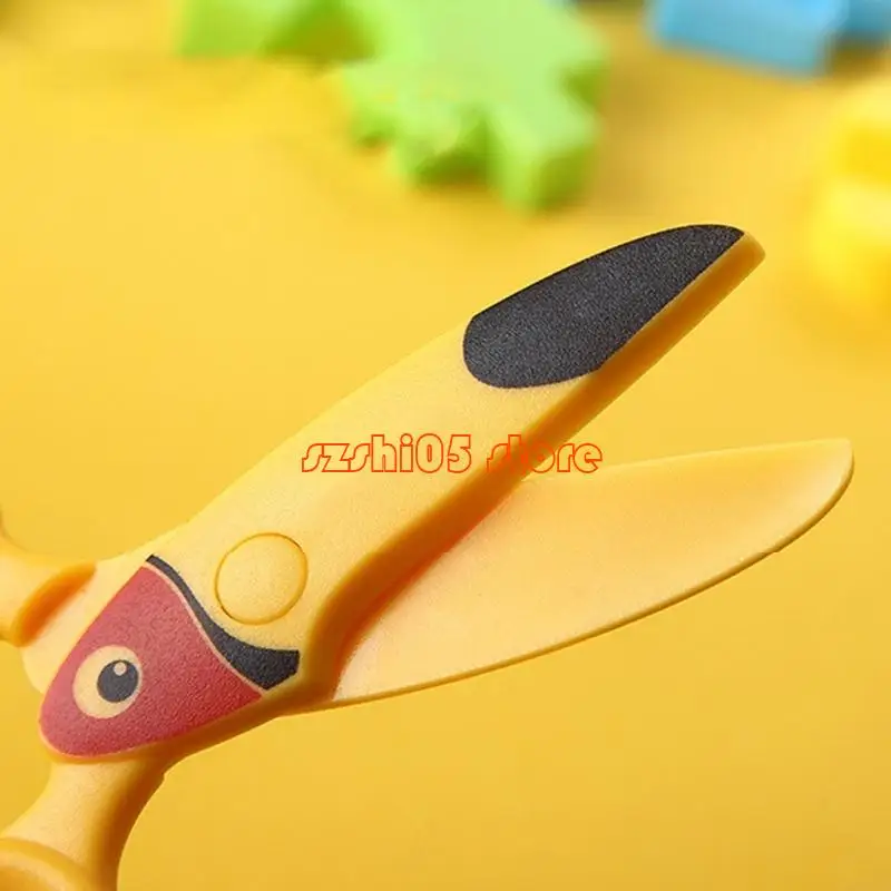 781E 3 PCS Kids Training Pitcors Cartoon Animal Safety Scissors Craft