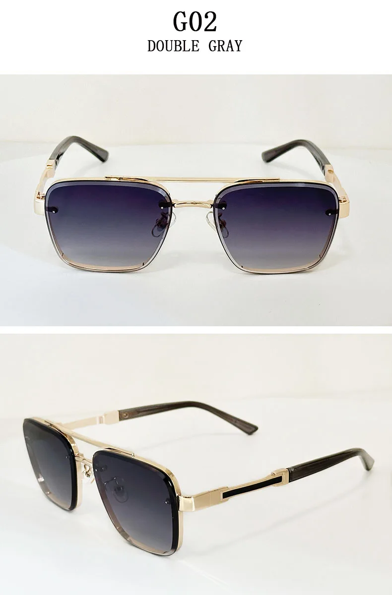 Designer Quadratische Sonnenbrille Für Männer Oculos Vintage Trend Sonnenbrille Dropshipping Gläser Urlaub Outdoor Lentes Gafas De Sol – Detail 15