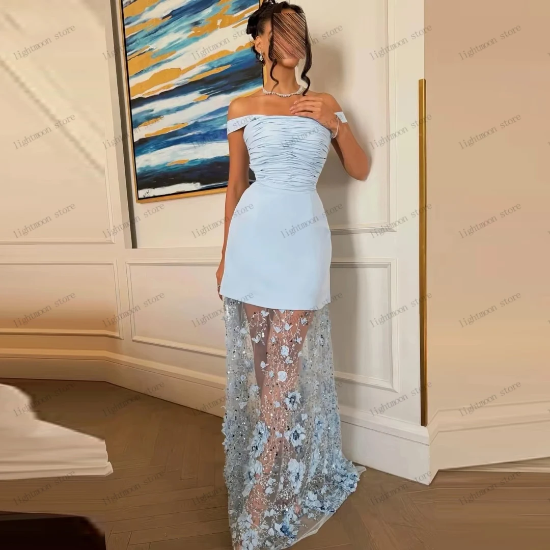 Glamouröse Abendkleider, Taft-Abschlussballkleid, Spitzenapplikationen, schulterfrei, Roben für Frauen, Vestidos De Gala, individuell gestaltet 2026