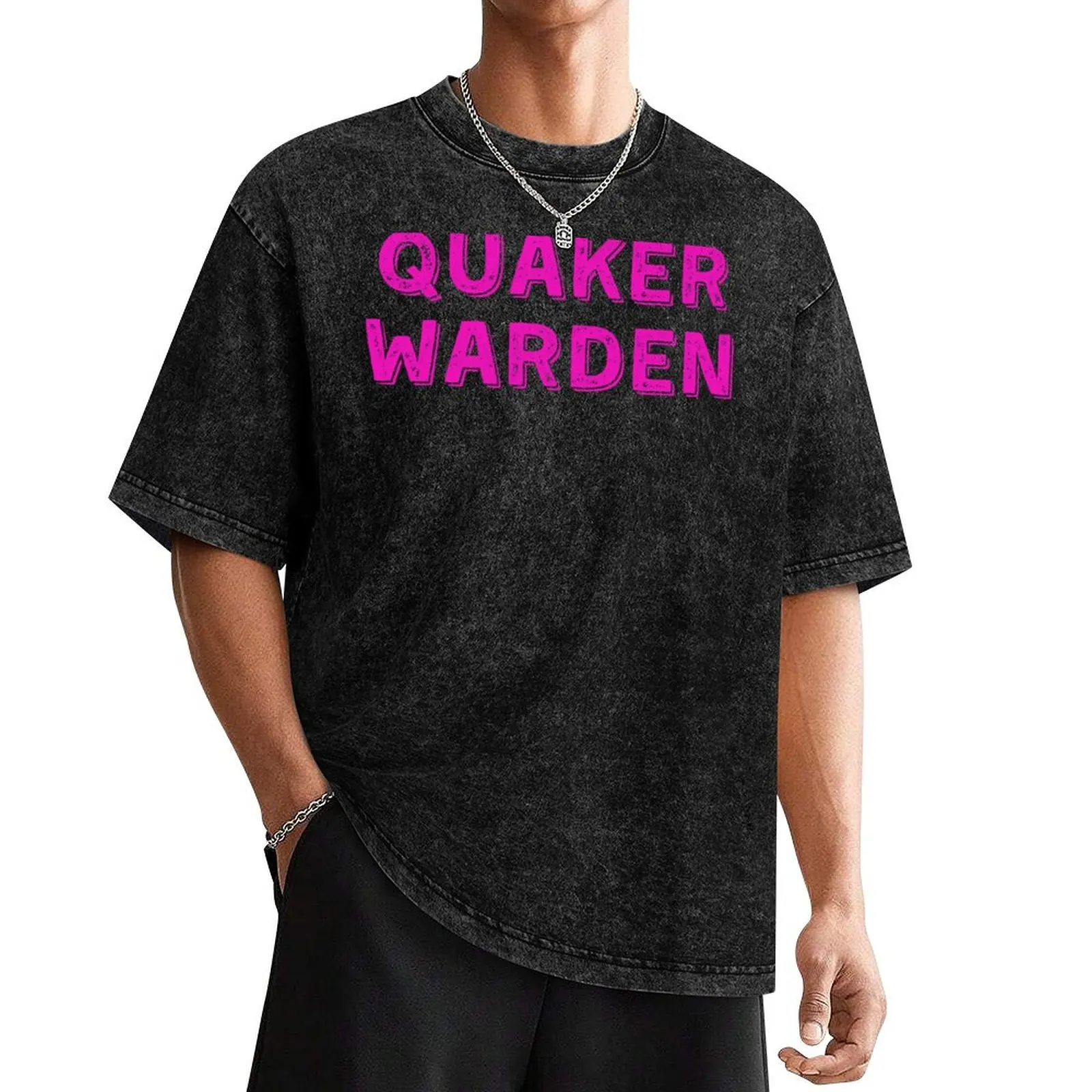 

Quaker Warden T-Shirt basketball graphic tees graphics gifts for boyfriend anime figures mens t shirts top quality