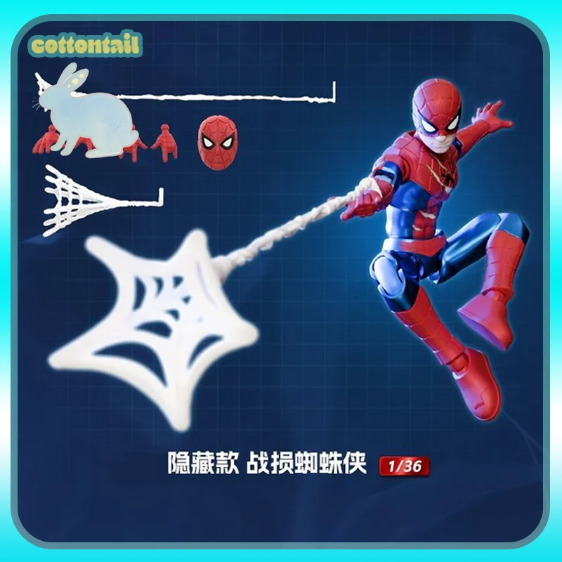 Original Blokees Marvel Champion Class Lite 01 - Spider-Man Brandneue Blind Box Modellbausätze Ornament Sammelspielzeug Jungen Geschenke