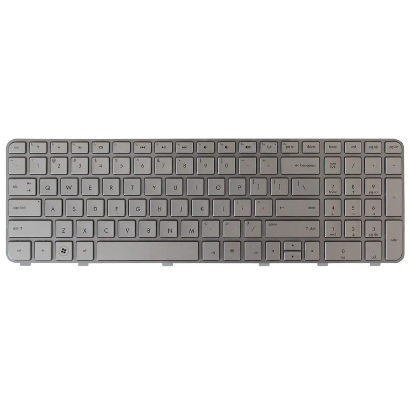 New US Silver Laptop keyboard For HP Compaq DV6-6000 DV6-6100 DV6-6200 DV6-6090 90.4RH07.L01 SG-48900-XUA