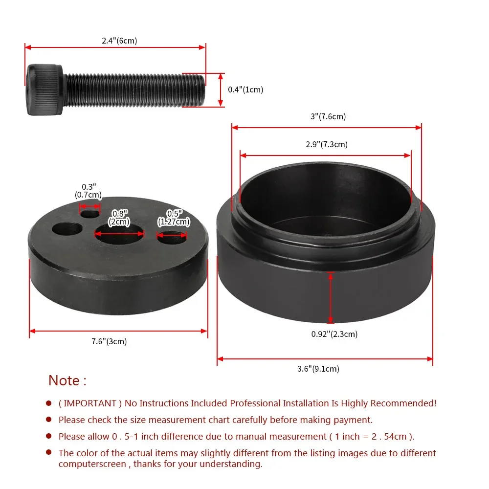 Front Cover Crankshaft Seal 1338 & Crankshaft Wear Sleeve 5046 Install Tool For Cummins 1989‑2016 Engine Parts