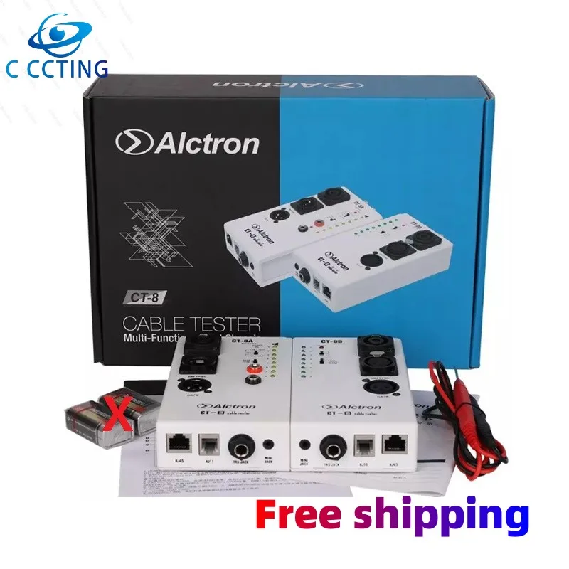 

Alctron CT-8 Multi-purpose Audio Cable Tester,Test For Diversity Cable,XLR Phono RCA RJ45 RJ11 Use In Stage Or Recording Studio