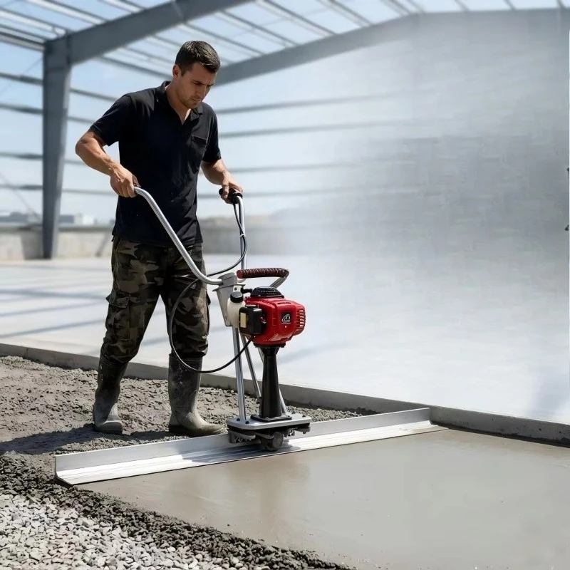 Concrete vibration ironing plate leveling machine 1-4M powered concrete vibration ironing plate