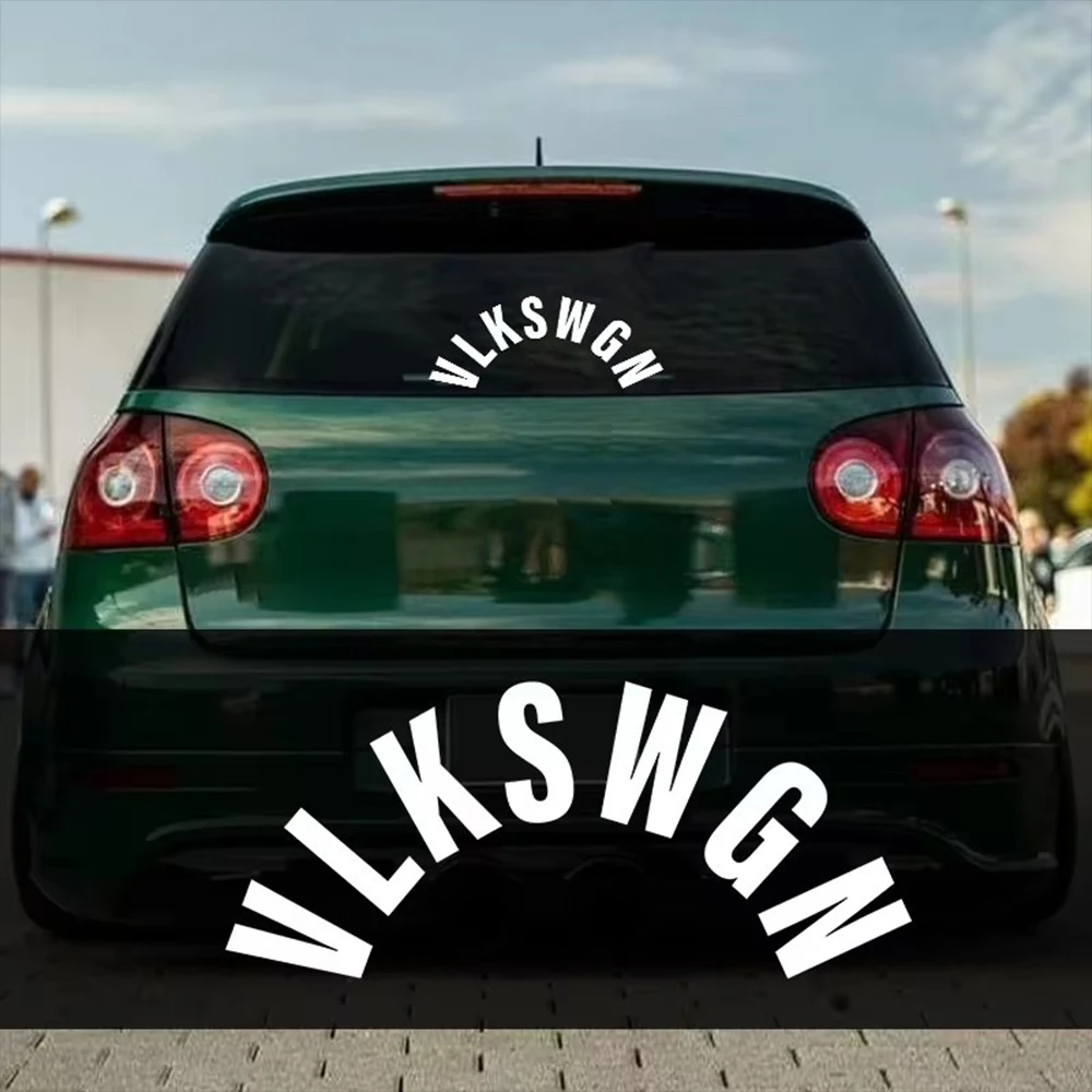 VLKSWGN Rear Wiper Window Car Stickers Vinyl Text Style Decorative Decals Car Styling for Truck Motorbike Helmet Decoration