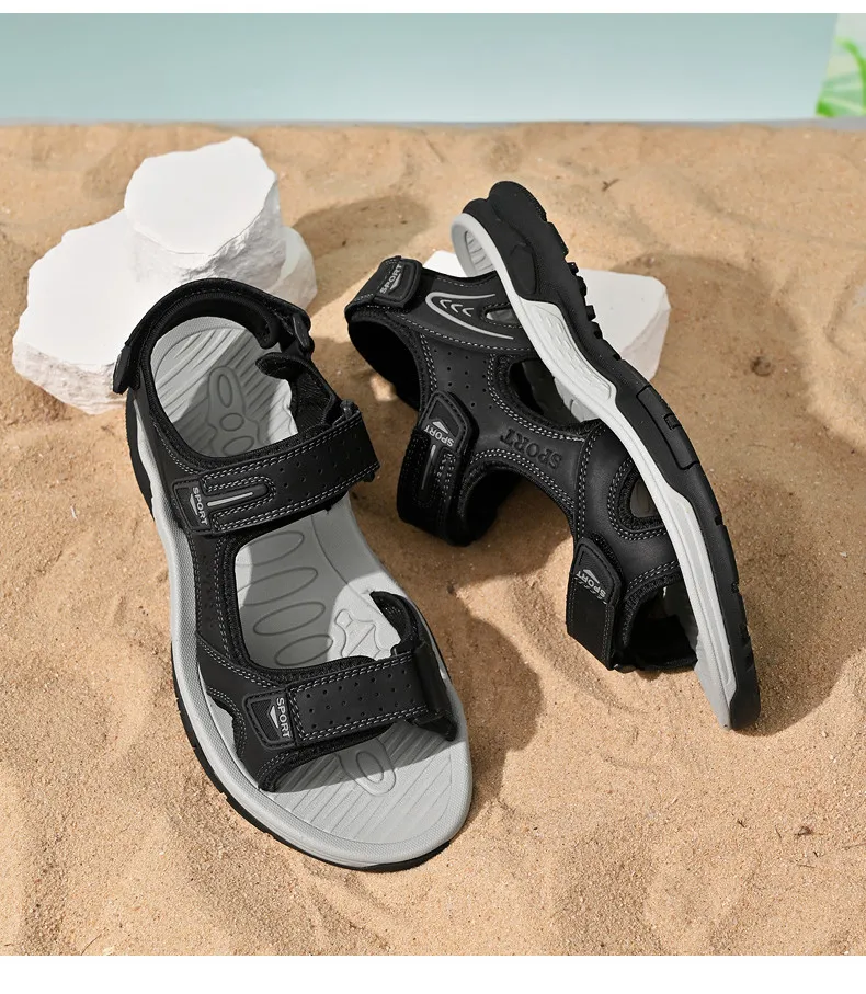 Sommer Herren-Sandalen Lässige Bequeme Sandalen 2025 Neue Designer-Sneaker Leichte Outdoor-Sandalen Strandsandalen Herrenschuhe – Detail 11