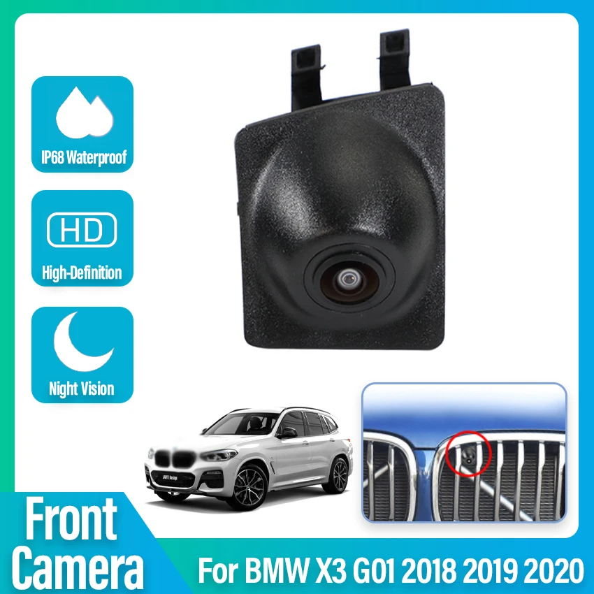 

HD CCD Car Front View Parking Night Vision Positive Waterproof High Quality Logo Camera For BMW X3 G01 2018 2019 2020