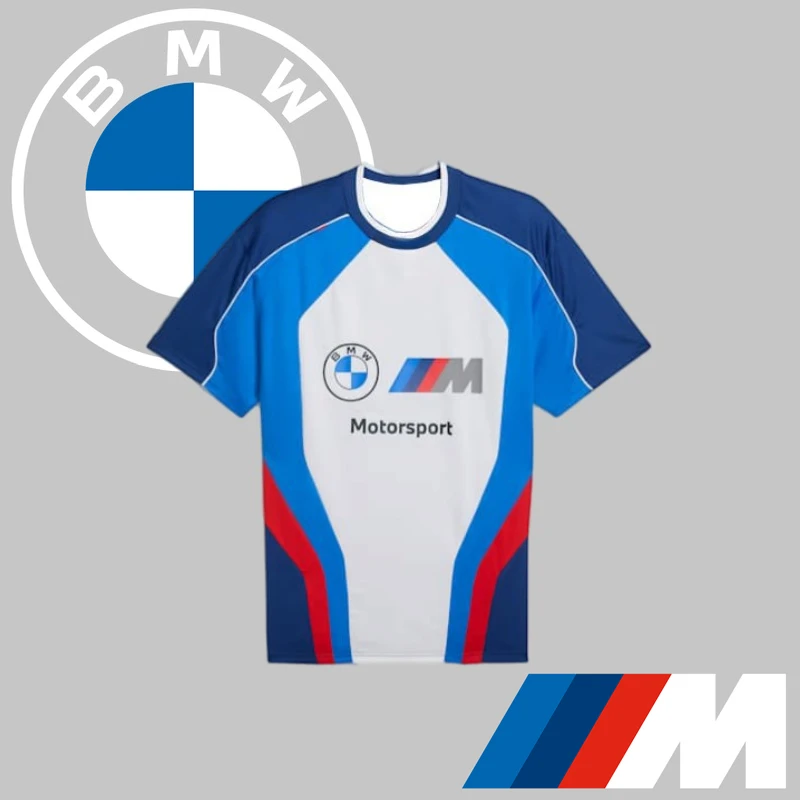 

BMW M Motorsport Lifestyle Джерси Мужская быстросохнущая футболка Высококачественная комфортная спортивная дышащая велосипедная футболка с короткими рукавами